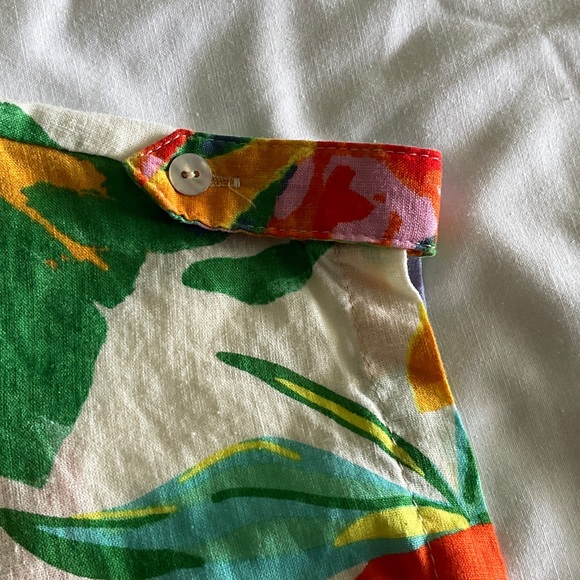 Christian Siriano Colorful Floral Tie-Front Blouse - Picture 4 of 6